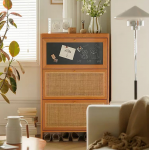 Fuurn SE3439 Shoe Designer 實木鞋櫃 (天然櫻桃色)